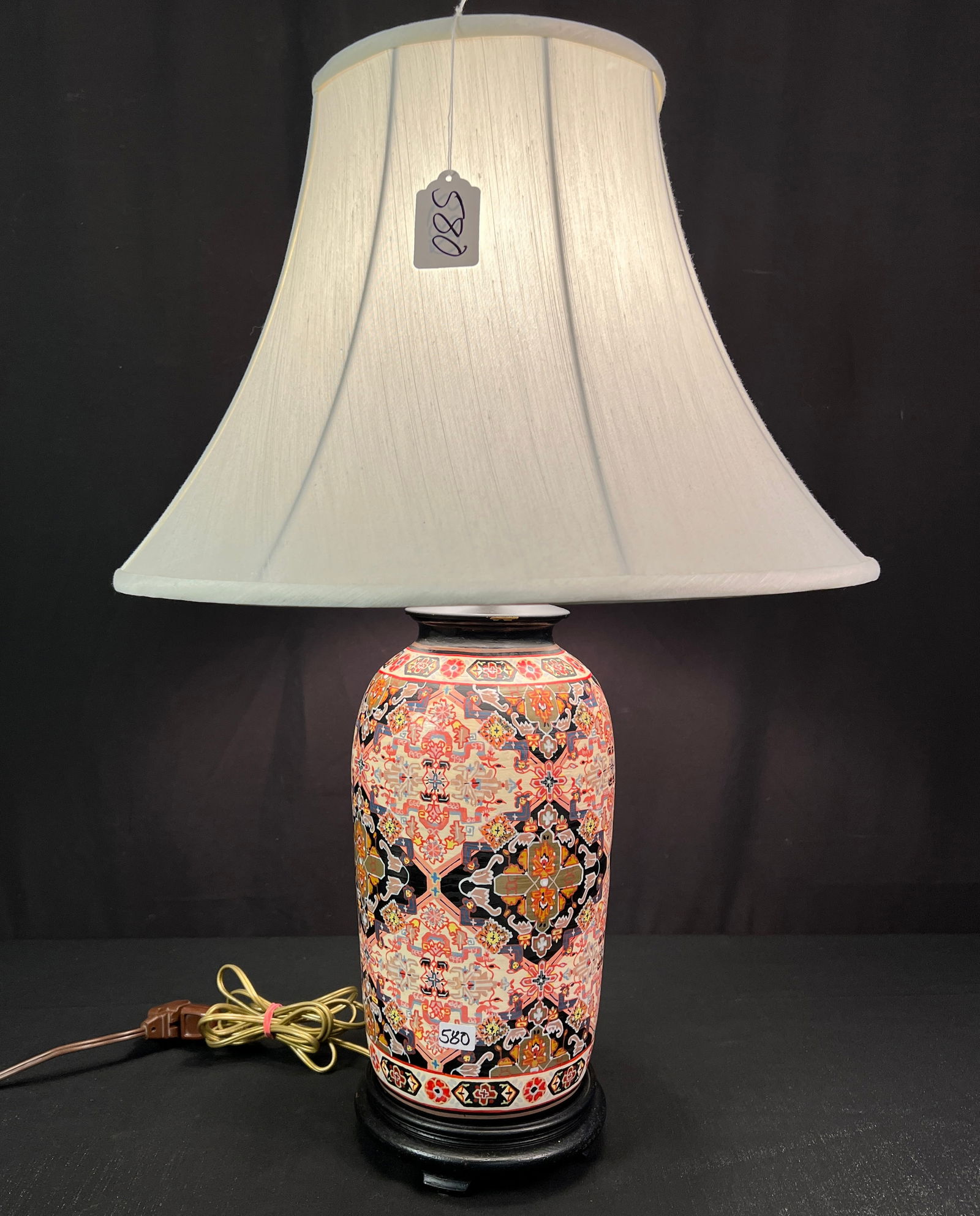 Hand-Painted Imari-Style Ceramic Lamp (1 of 6)