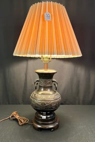 Bronze Oriental Vase into a Lamp