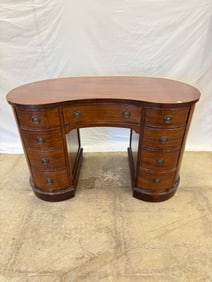 Ladies Mahogany Kidney Shaped Writing Desk c.1940's