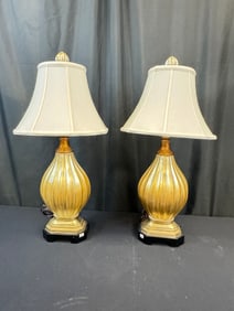 Pair of Contemporary Designer Asian-Style Lamps
