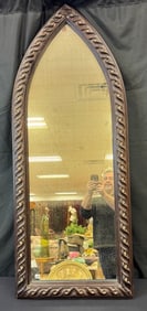 Contemporary Gothic Wooden Mirror