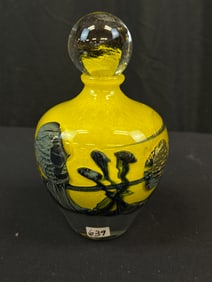 Jean Claude Novarro Hand Blown Vase, Signed