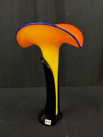 Ed Branson Hand Blown Vase, Signed C2005