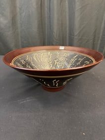 Vintage Porcelain Chinese Character Bowl