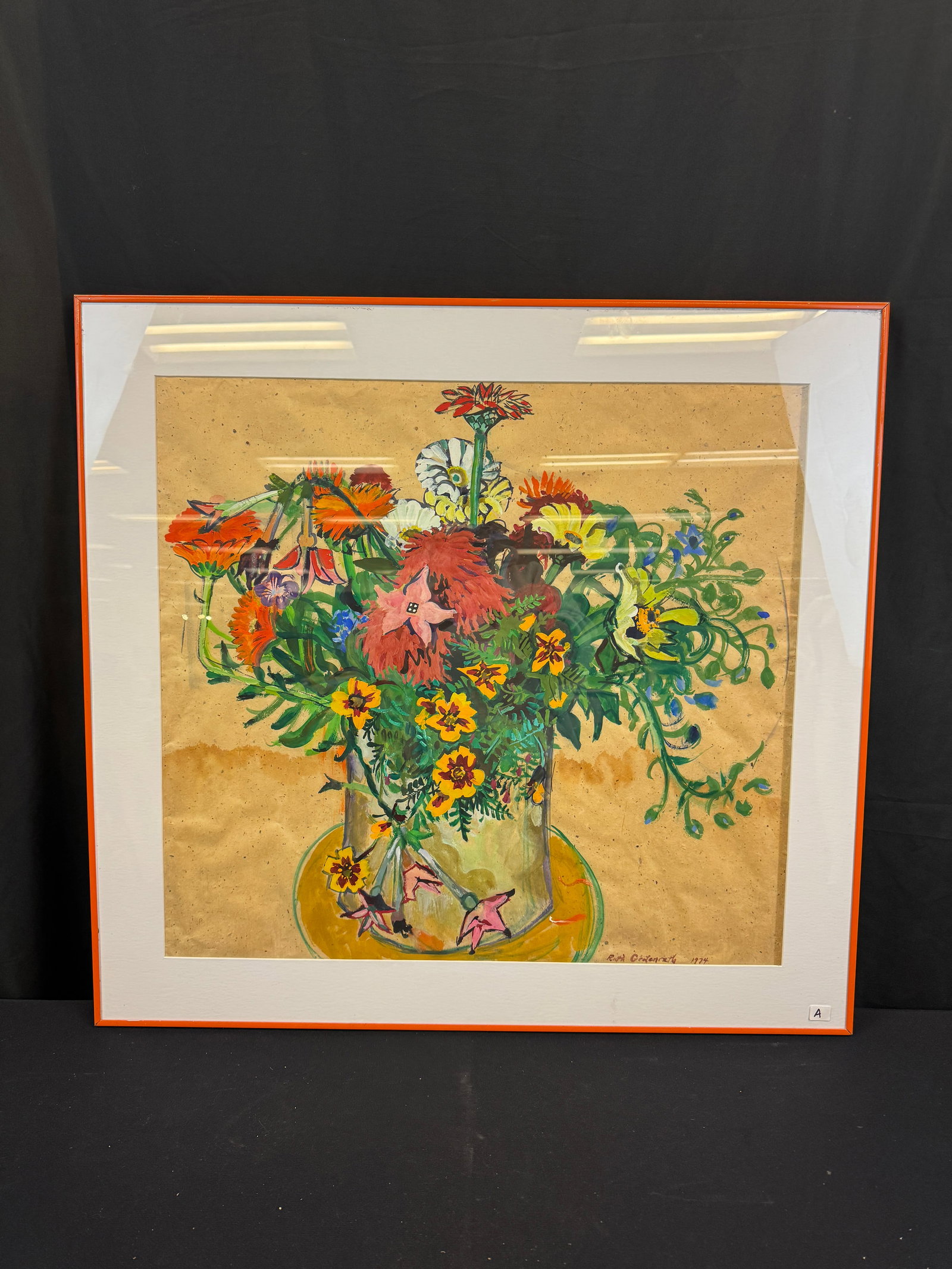 Ruth Grotenrath Casein on Japanese Paper c1974 (1 of 6)