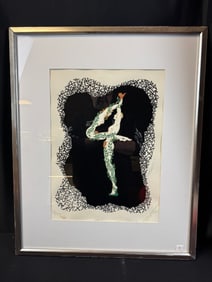 Two Erte Lithographs c1968 Numerals Suite, Signed