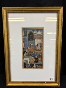 Moghul Book Painting c. early 1800's