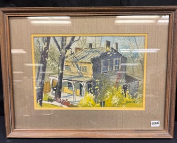 Gonnest Original Watercolor c1970's