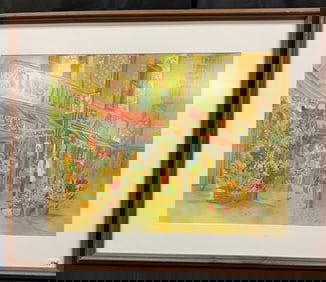 M. Davis Mid Century Watercolor C1960's