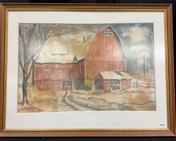 Esther Ware Watercolor c.1965, Signed