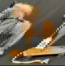 Victorian Horse on Wheels