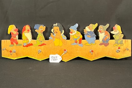 1930s Snow White & the Seven Dwarfs Hall Rack