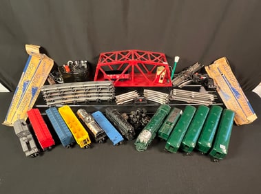 Mixed Train Set, American Flyer and Lionel