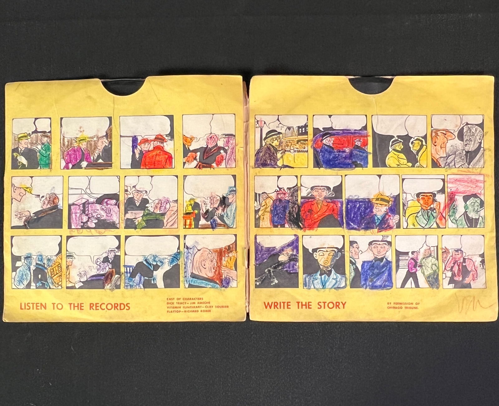 Vintage 1947 Dick Tracy Record Set - 2