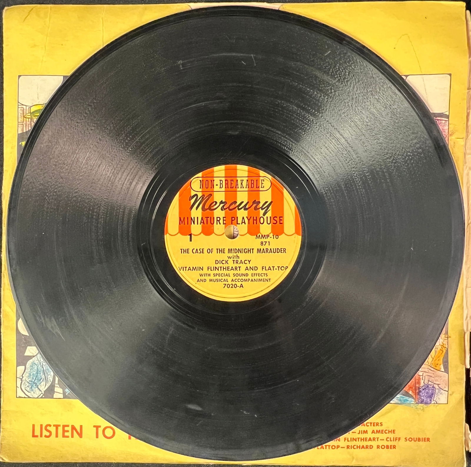 Vintage 1947 Dick Tracy Record Set - 5
