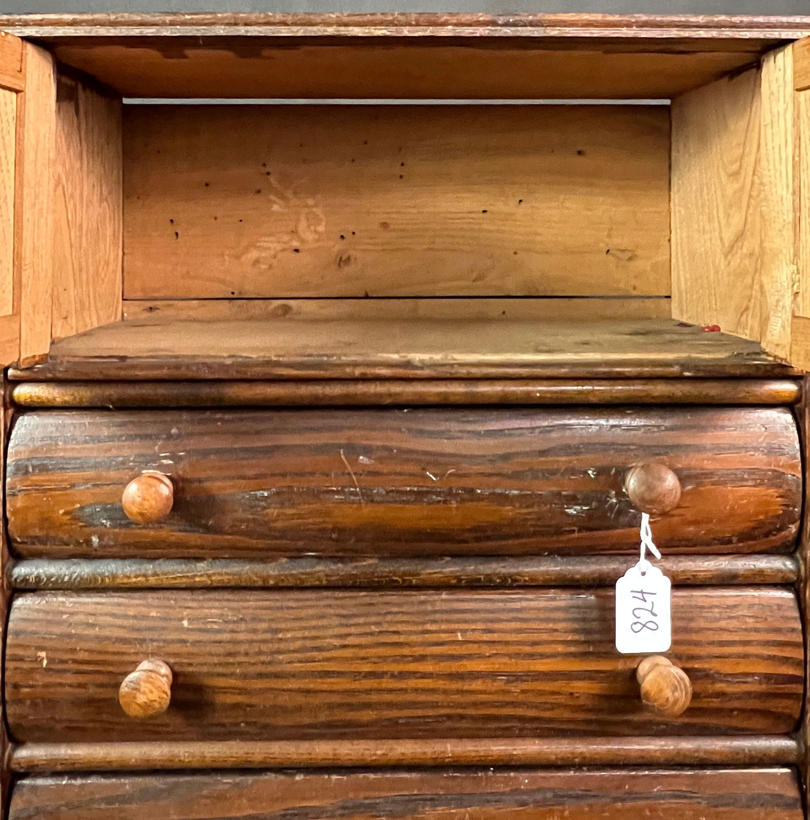 Oak Doll Highboy - 5