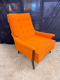 Kroehler Orange Mid century Chair c1960's