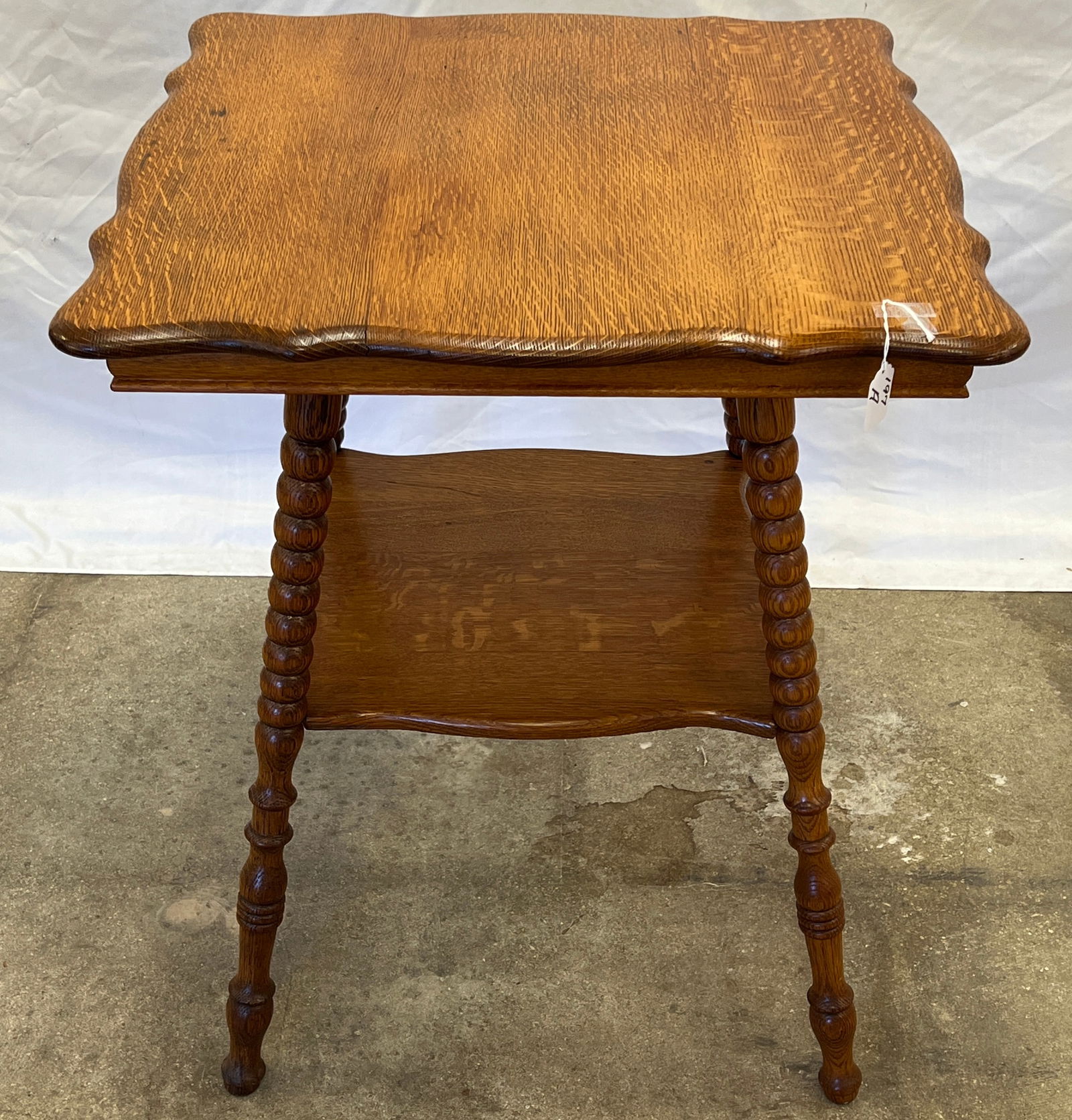 Oak Two Tiered Parlor Table (1 of 7)