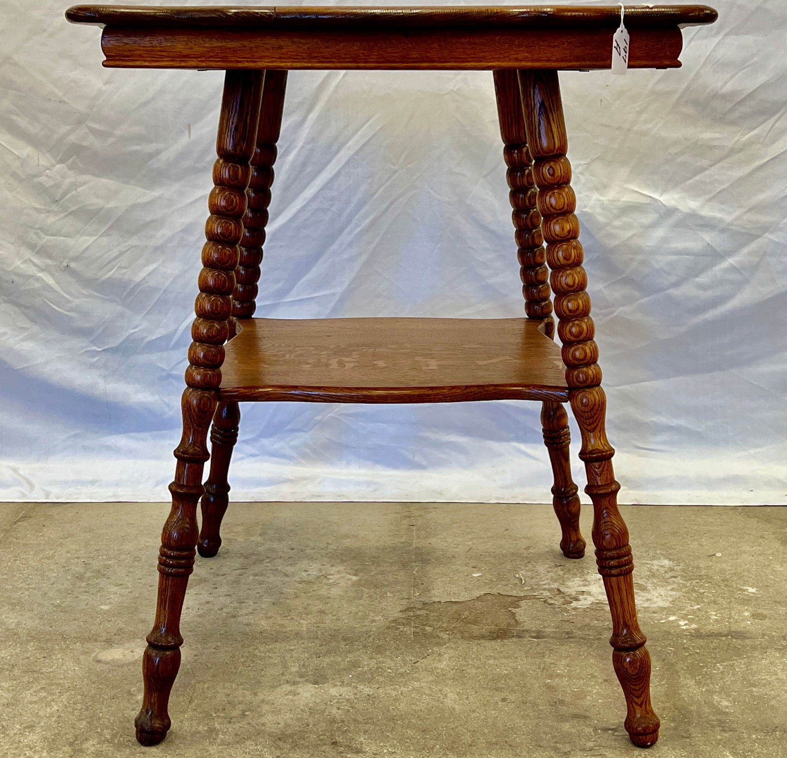 Oak Two Tiered Parlor Table - 2