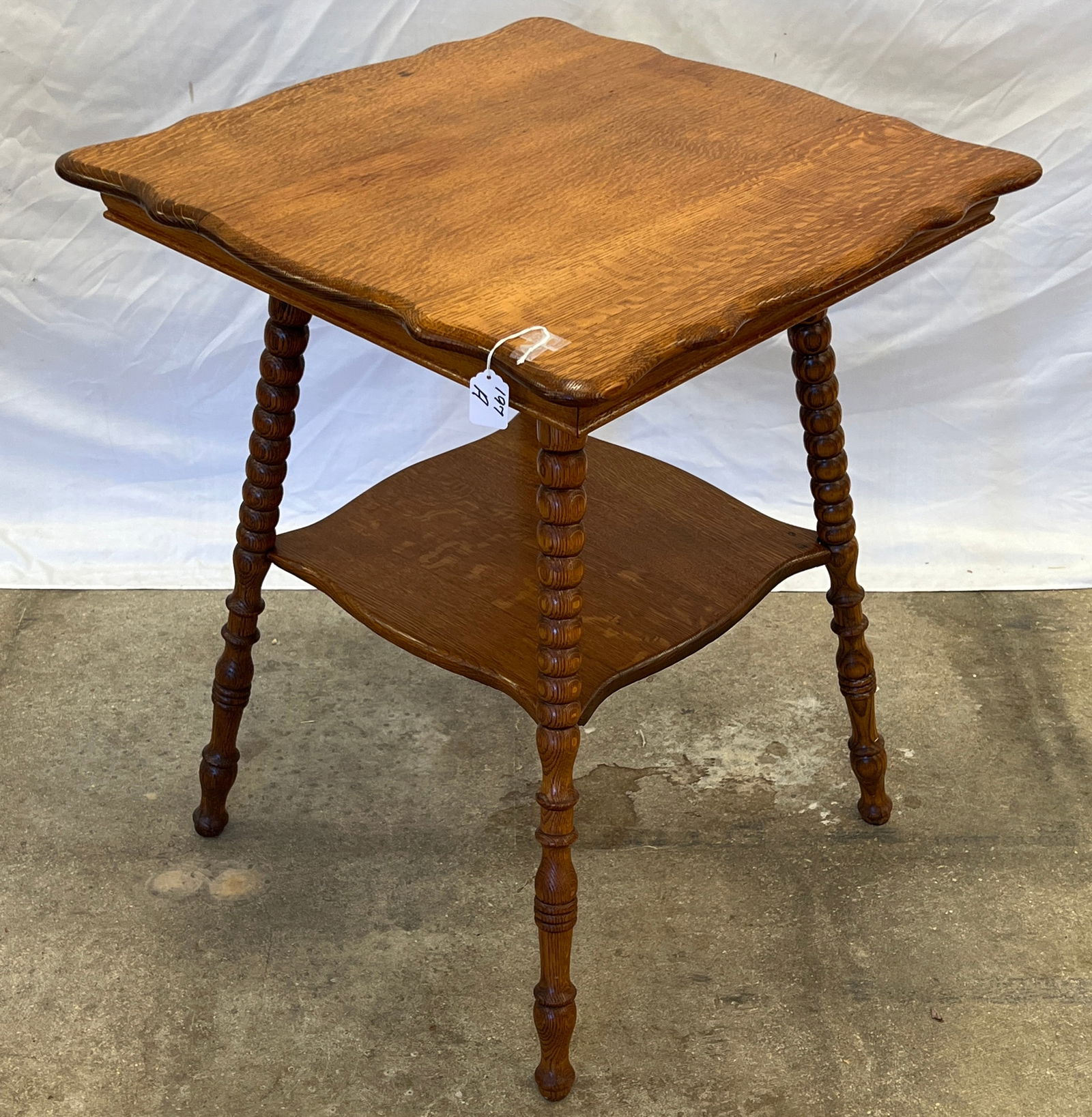 Oak Two Tiered Parlor Table - 3