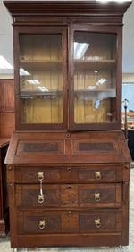 Victorian Drop Front Secretary w/ Bookcase