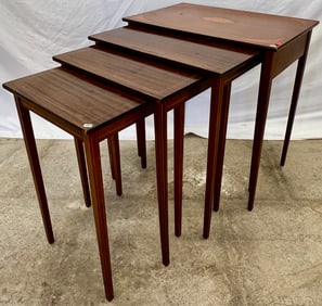 Set of 4 Mahogany Nesting Tables