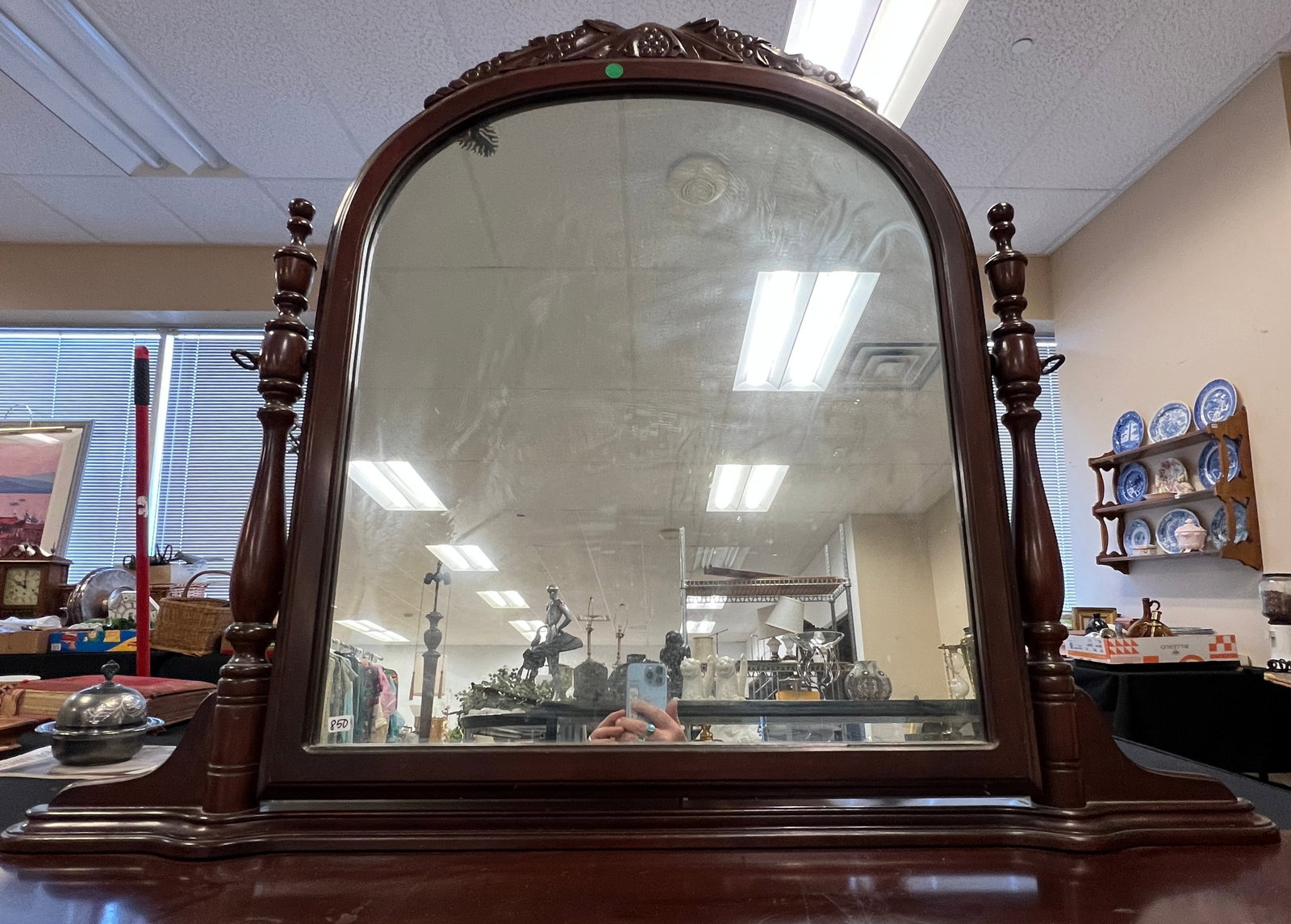 Cherry Pedestal Vanity - 4