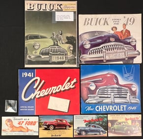 Car Brochures and Pamphlets c1940s
