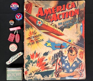 WWII Children's Comic, Patriotic Book, and More