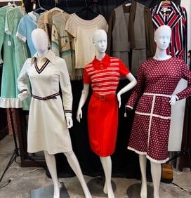 Large Vintage Group of Women's Clothing C.1970's