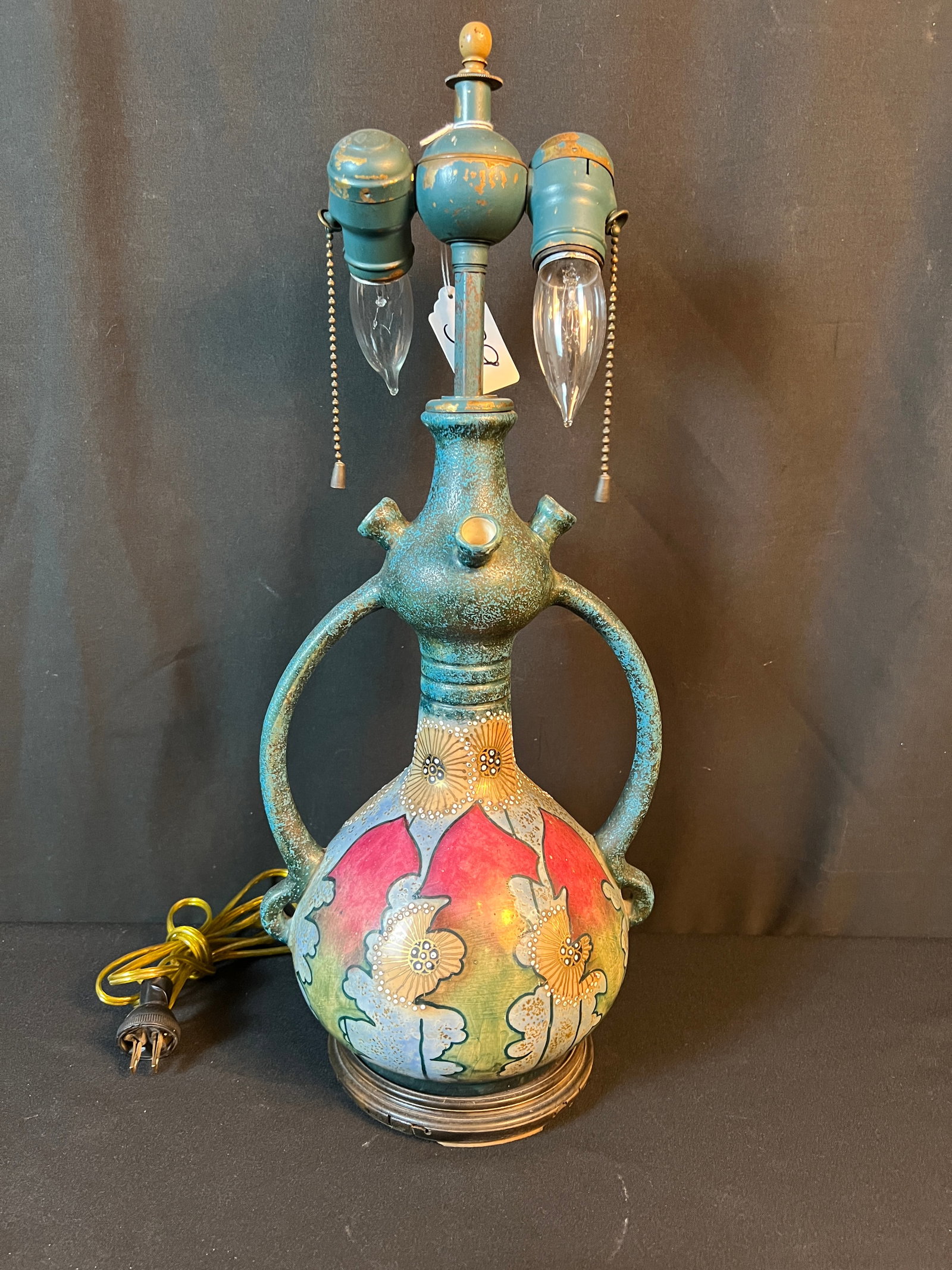 Austrian Amorphic Vase Lamp c. 1910 (1 of 8)