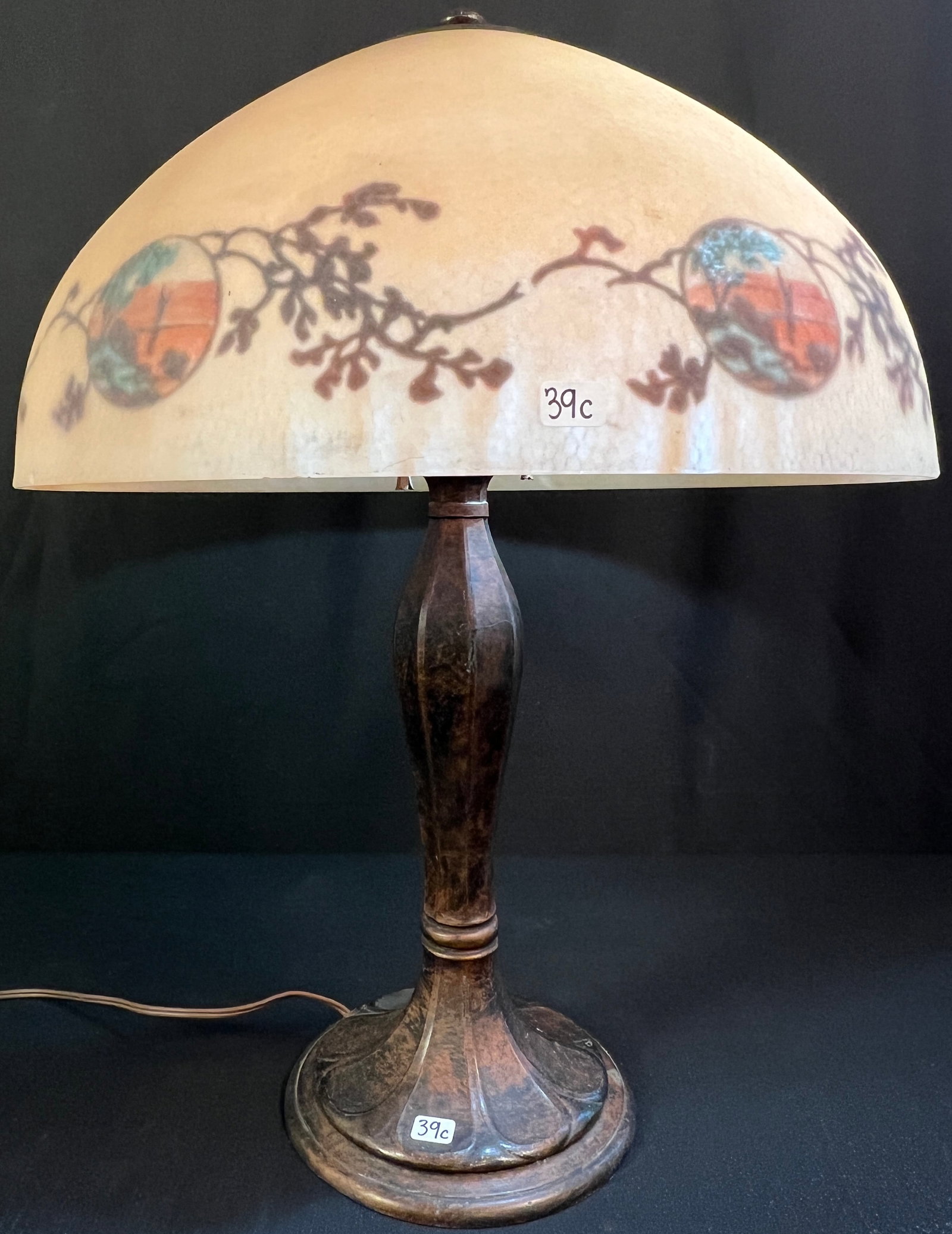 Jefferson Arts & Crafts Reverse Painted Table Lamp (1 of 8)