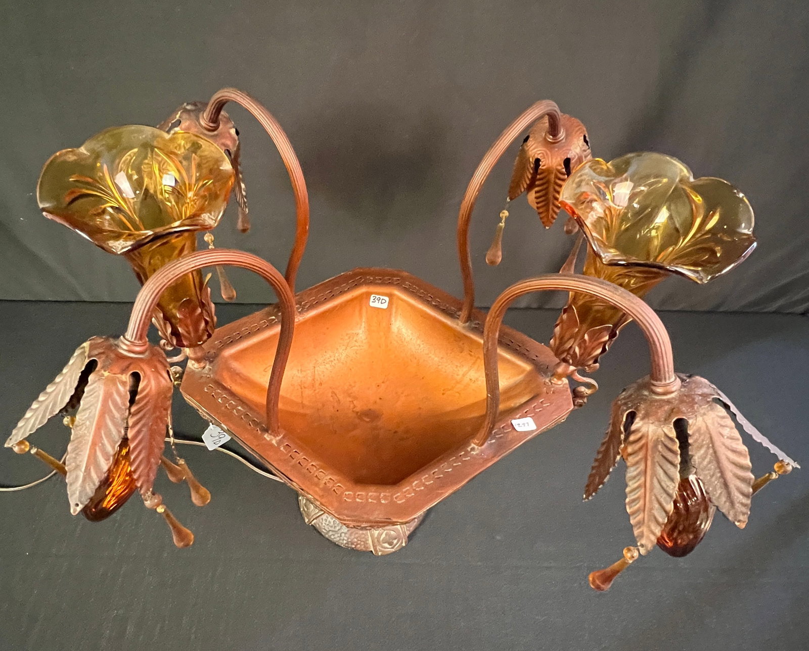 Electrified Epergne Lamp, c.1920s/30s - 2