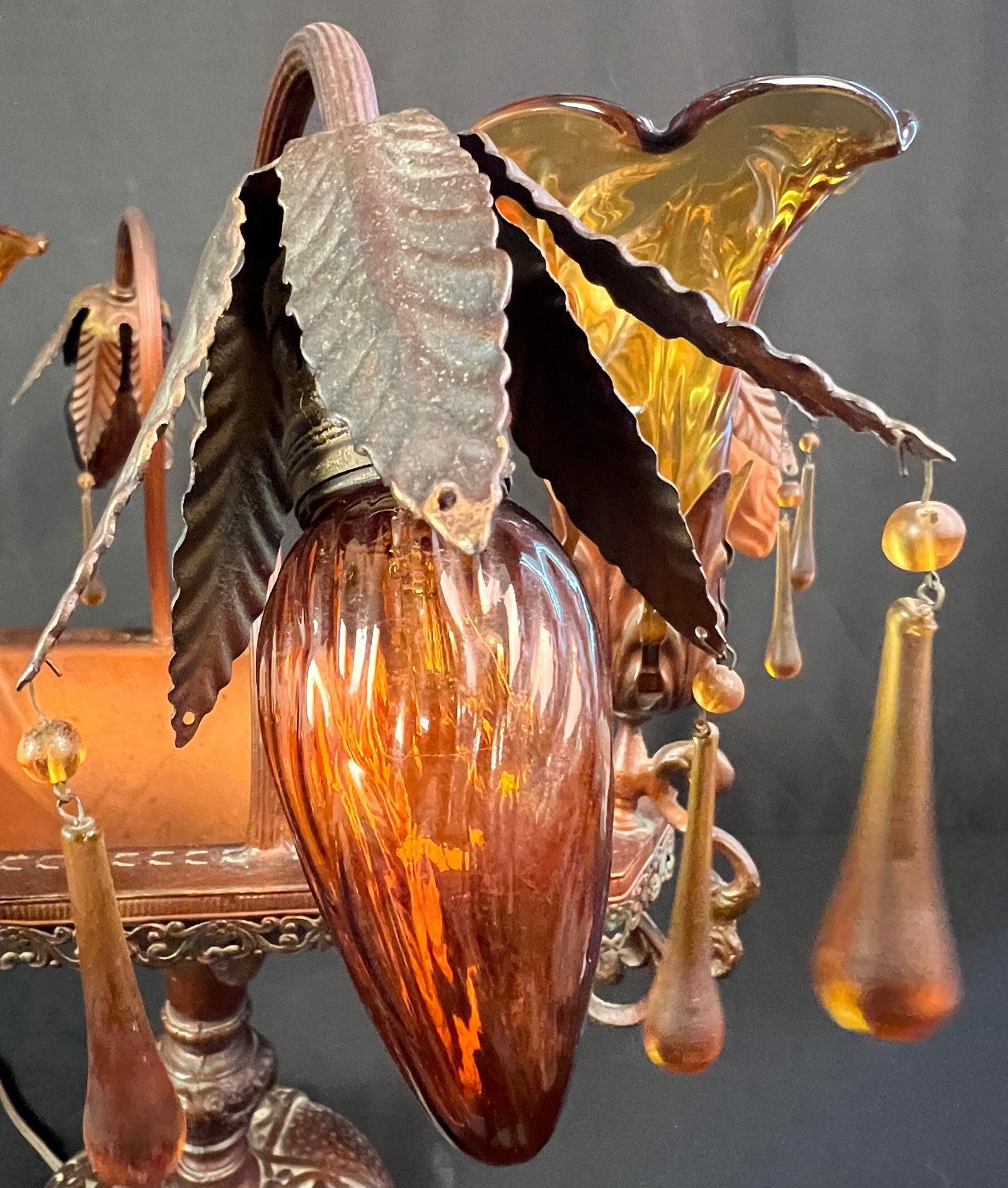 Electrified Epergne Lamp, c.1920s/30s - 5