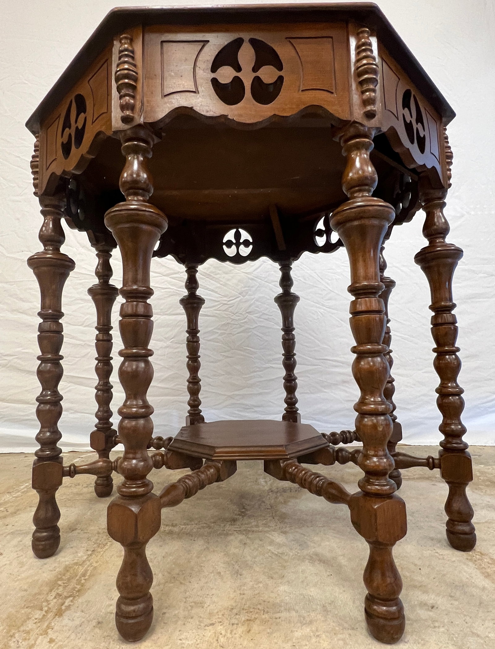 1920s Octagonal Parlor Table - 7