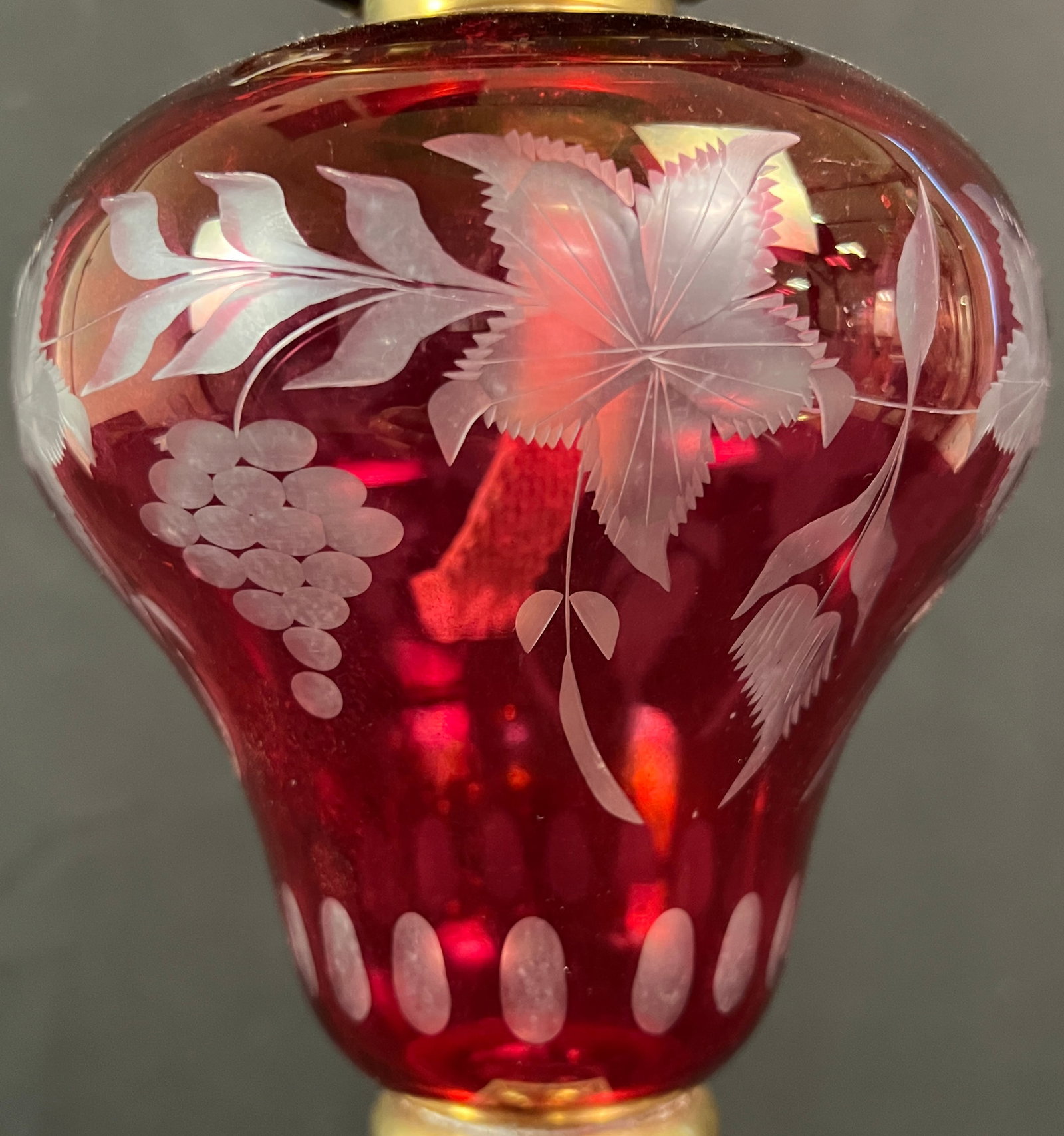 Ruby Cut Oil Lamp - 5