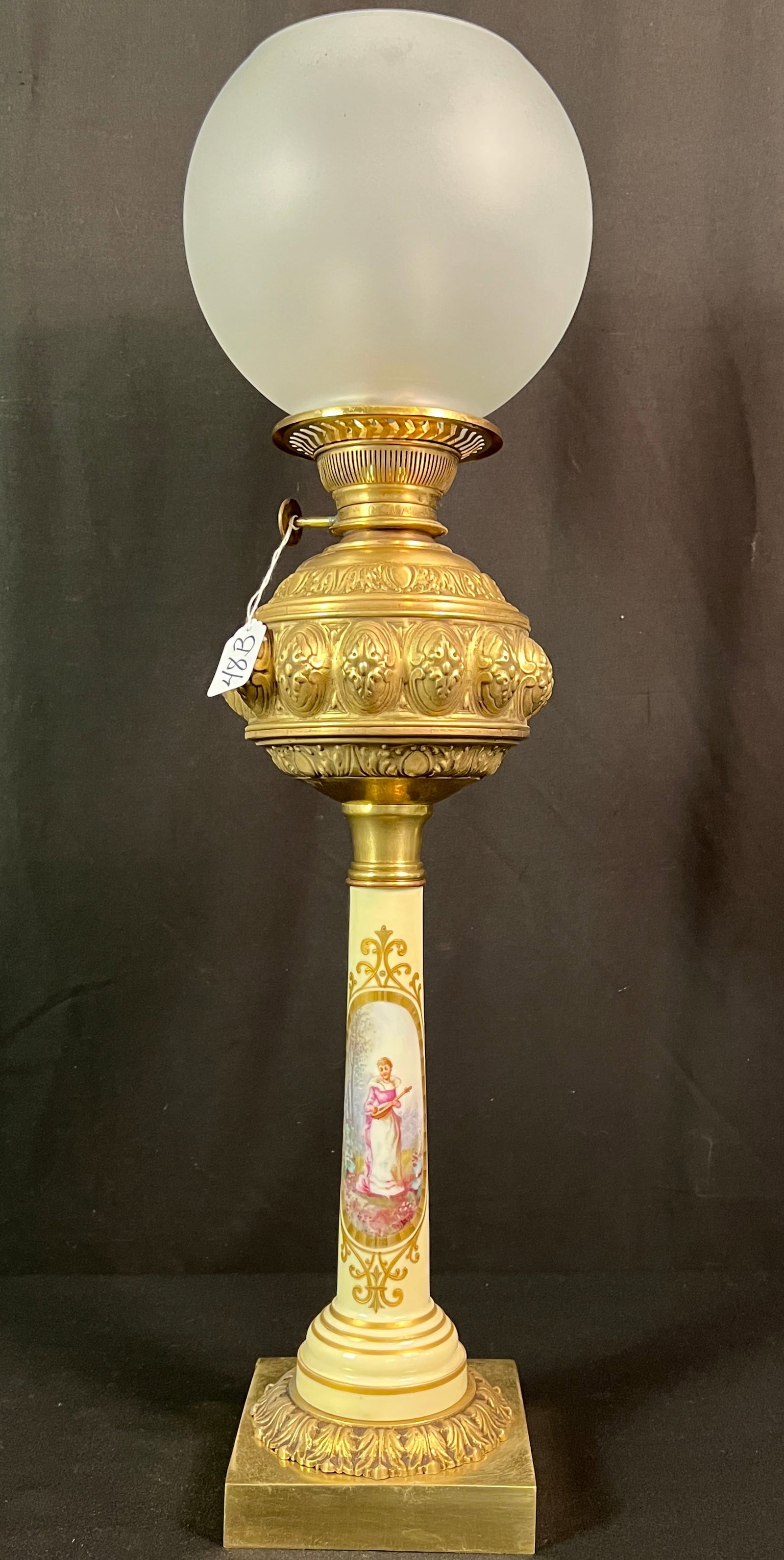 Sevres Porcelain & Bronze Banquet Lamp (1 of 7)