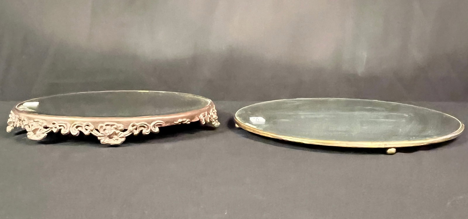 Two Beveled Mirrored Plateaus - 2