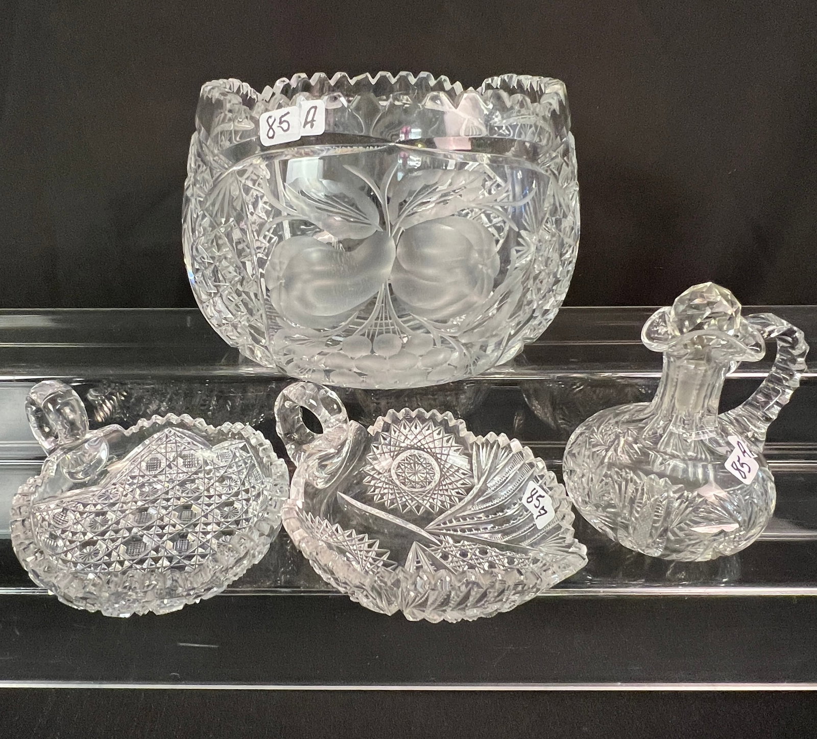 Group of Cut Crystal Bowls, More (1 of 7)