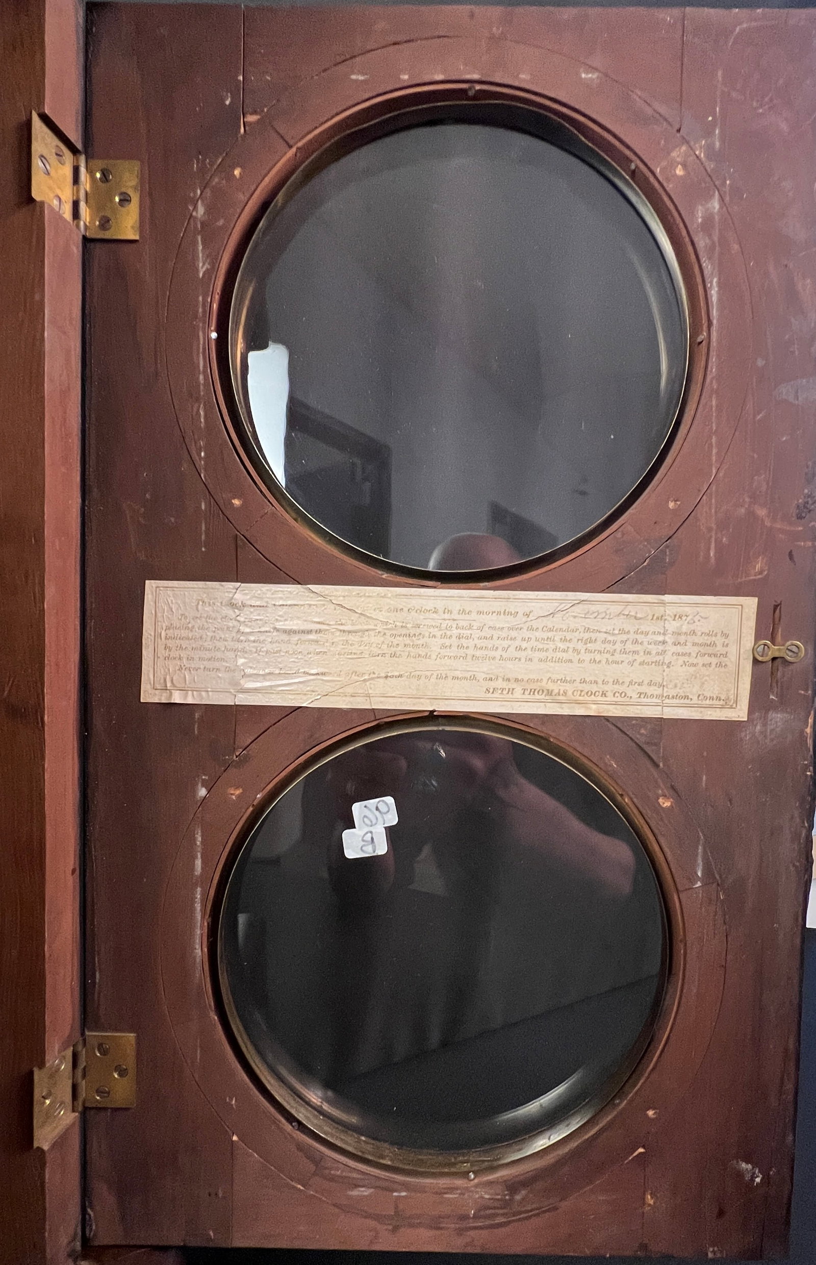 Double Dial Seth Thomas Clock - 8
