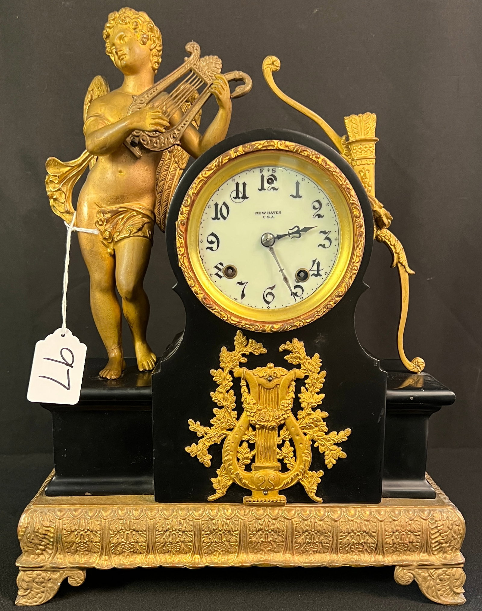 New Haven Figural Victorian Clock (1 of 8)