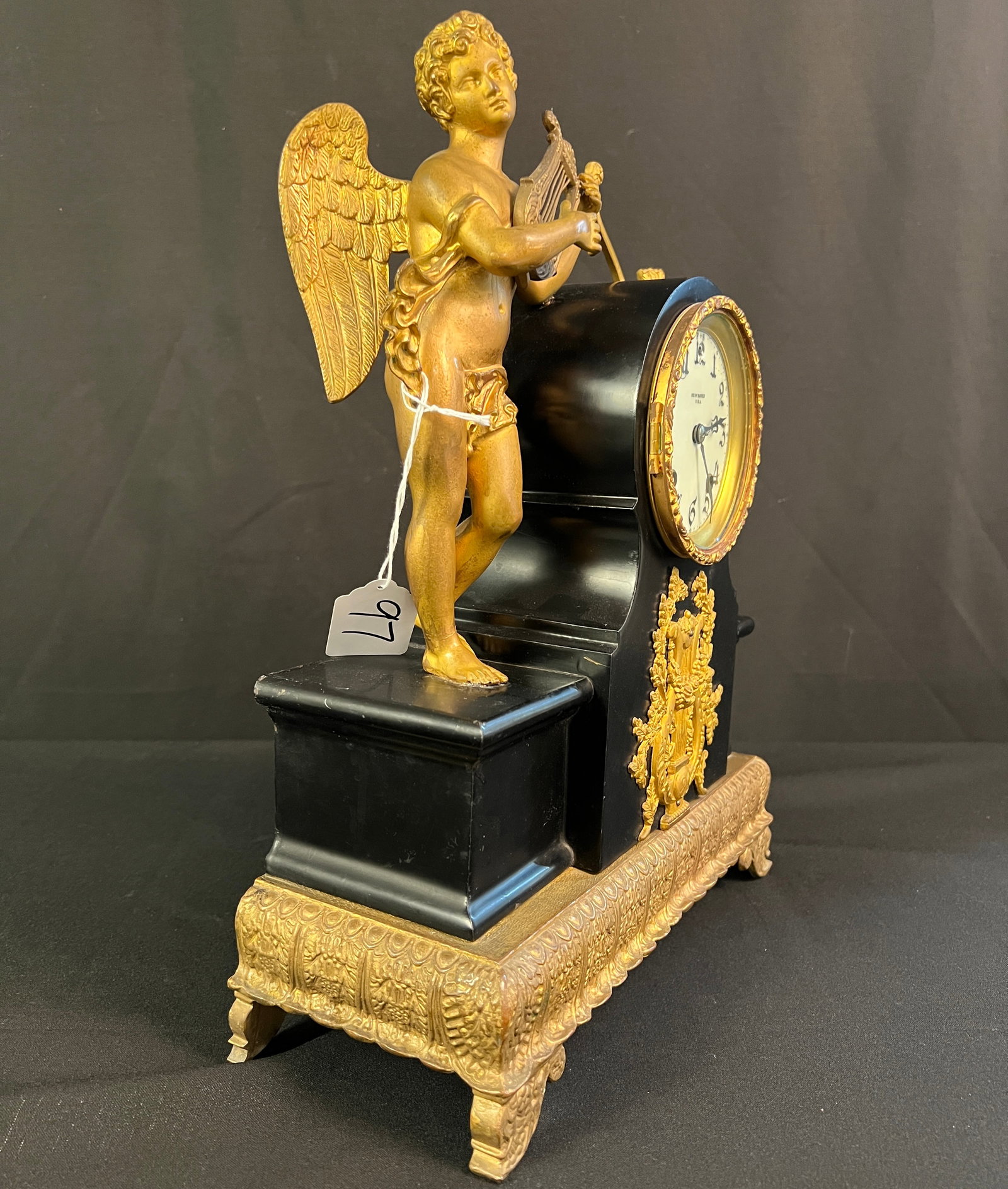 New Haven Figural Victorian Clock - 4
