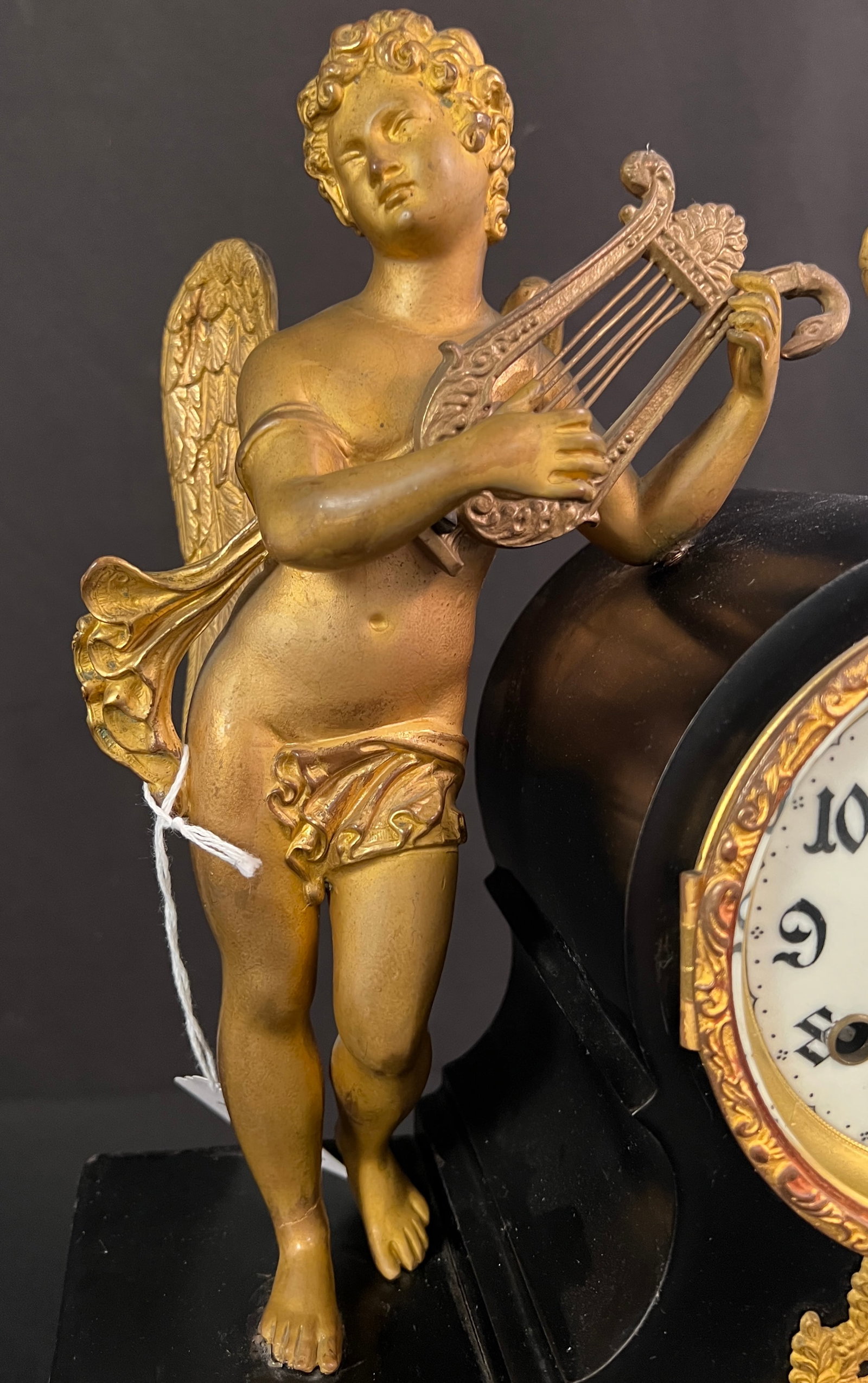New Haven Figural Victorian Clock - 8