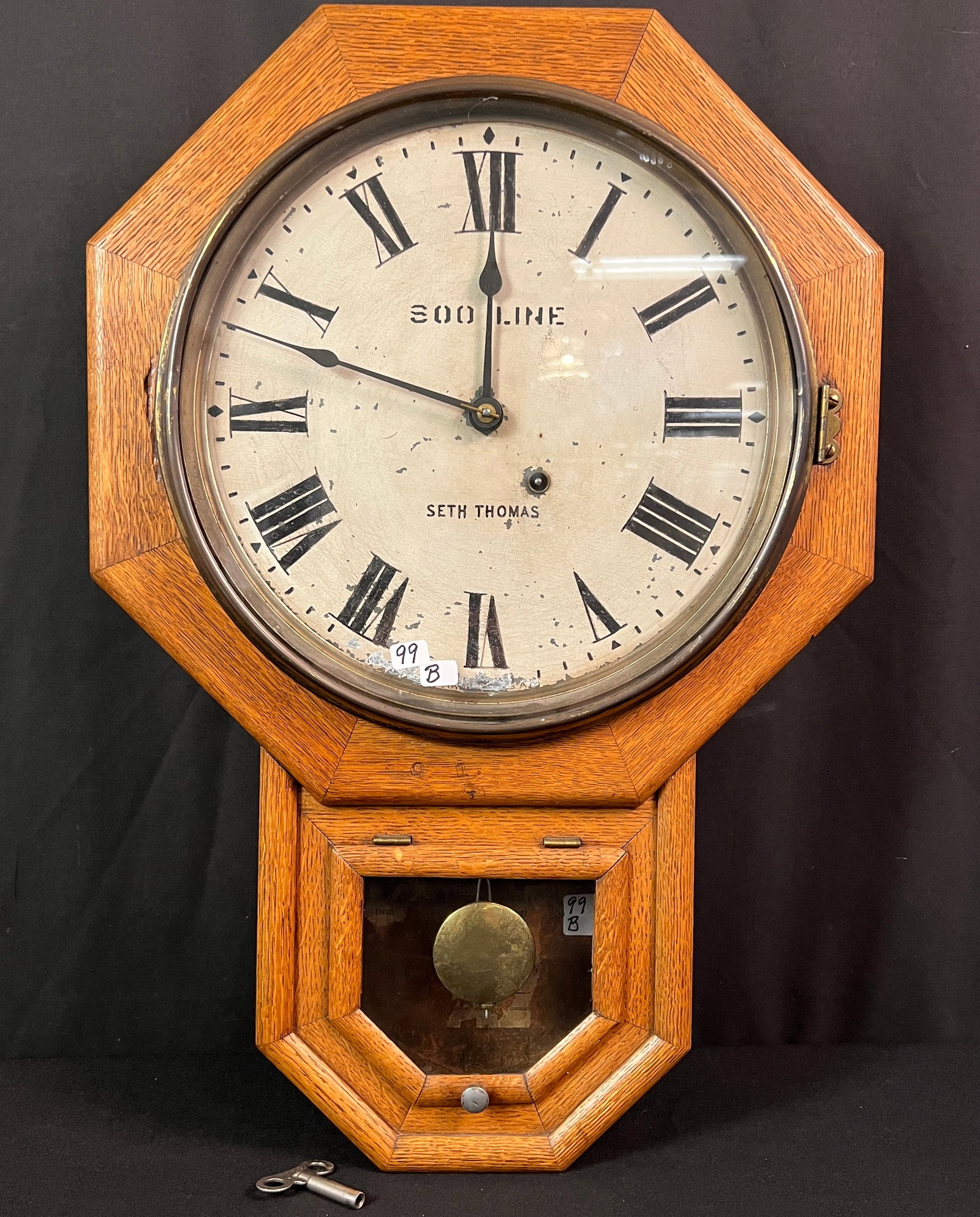Soo Line Regulator Wall Clock, c.1880s (1 of 6)