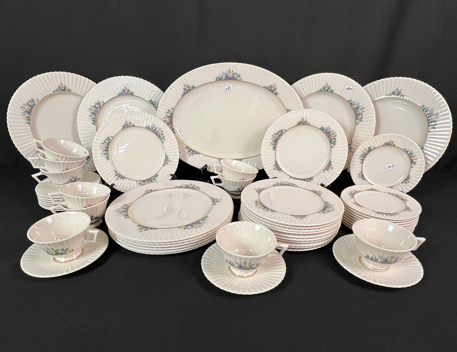Lenox Bone China Service for 10 in the Rutledge pattern c. 1950 (1 of 7)