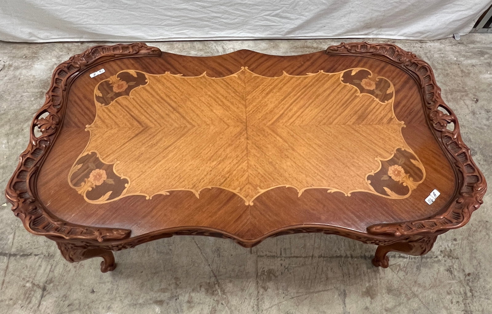 French Inlayed Coffee Table - 4