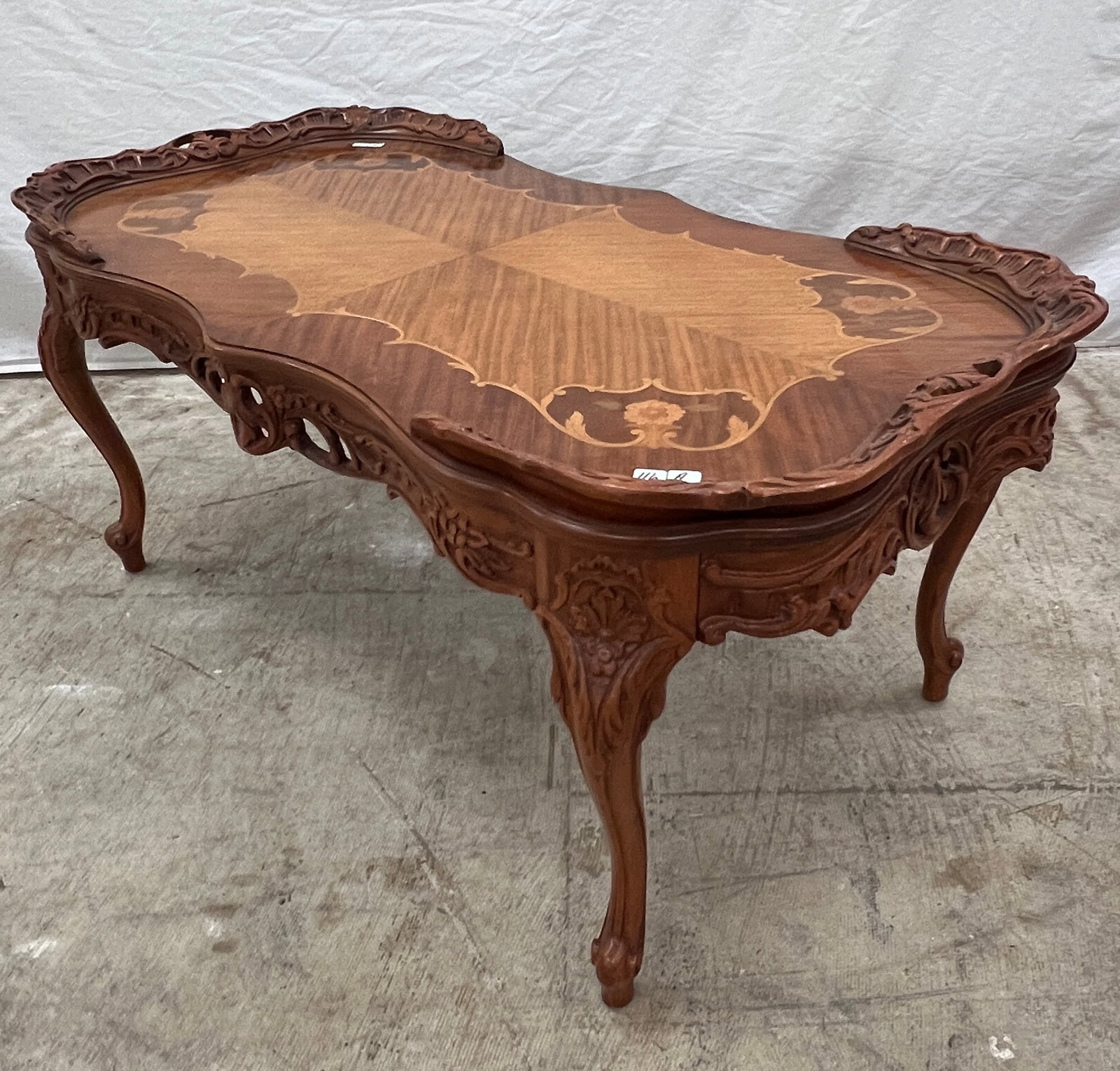 French Inlayed Coffee Table - 5