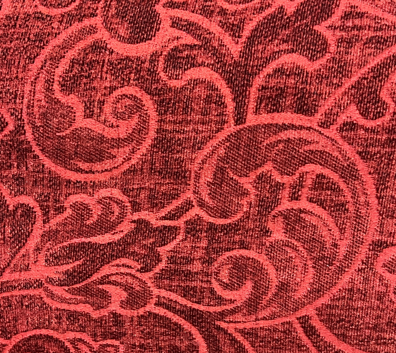 Sherrill Burgundy Sofa - 5