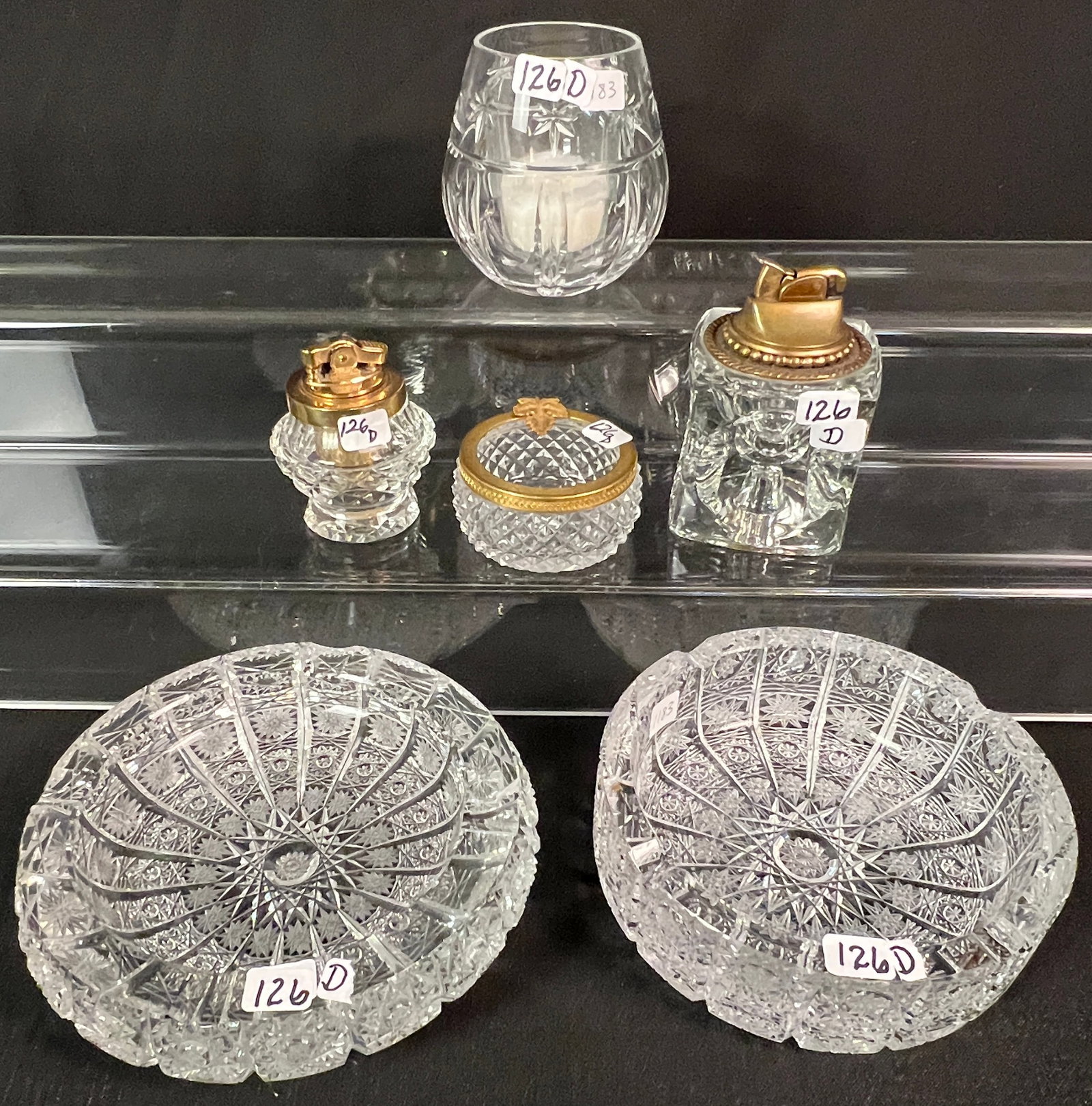Large Group of Cut Crystal (1 of 7)