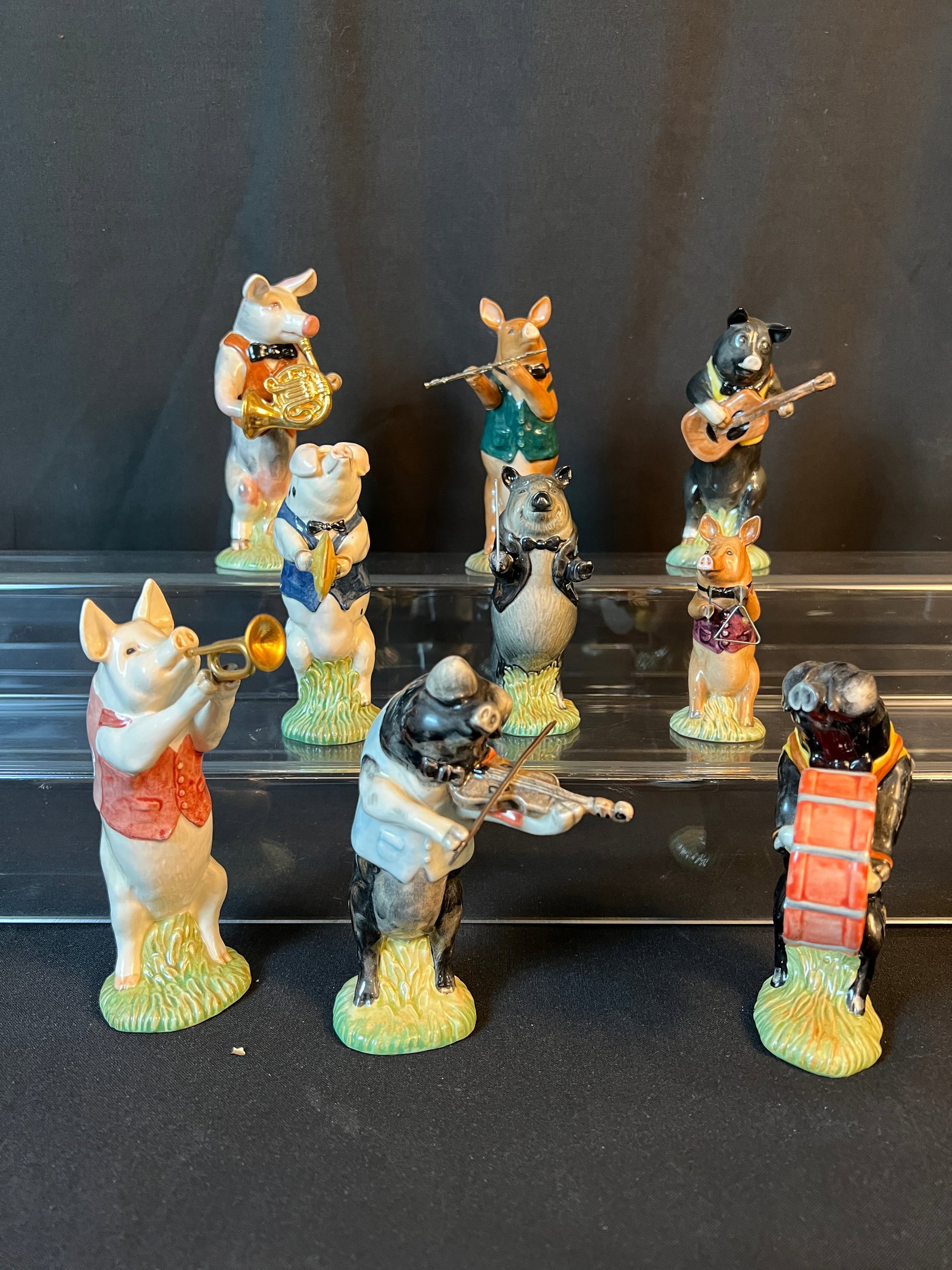 Beswick Pig Promenade Series Figurines, England (1 of 9)